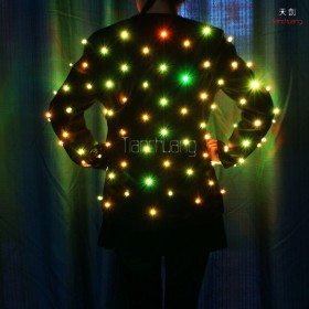 Full color led jacket for stage show singer